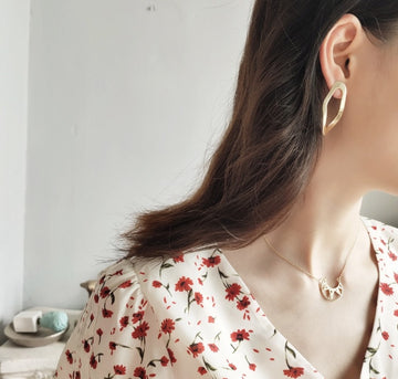 Pendientes estilo retro para mujer