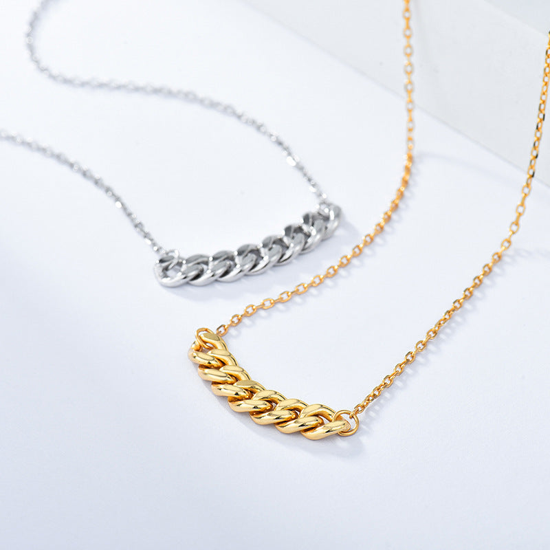 Metal stitching clavicle chain