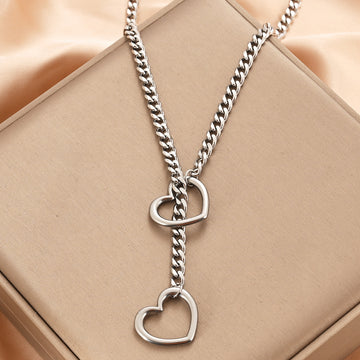 Adjustable Length Heart Shaped Necklace