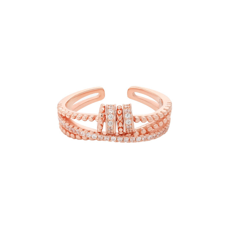 Sterling Silber Angst Spin Ring