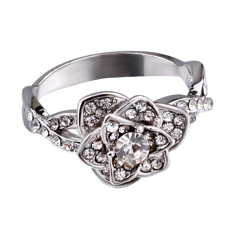 Diamant-Rosenring